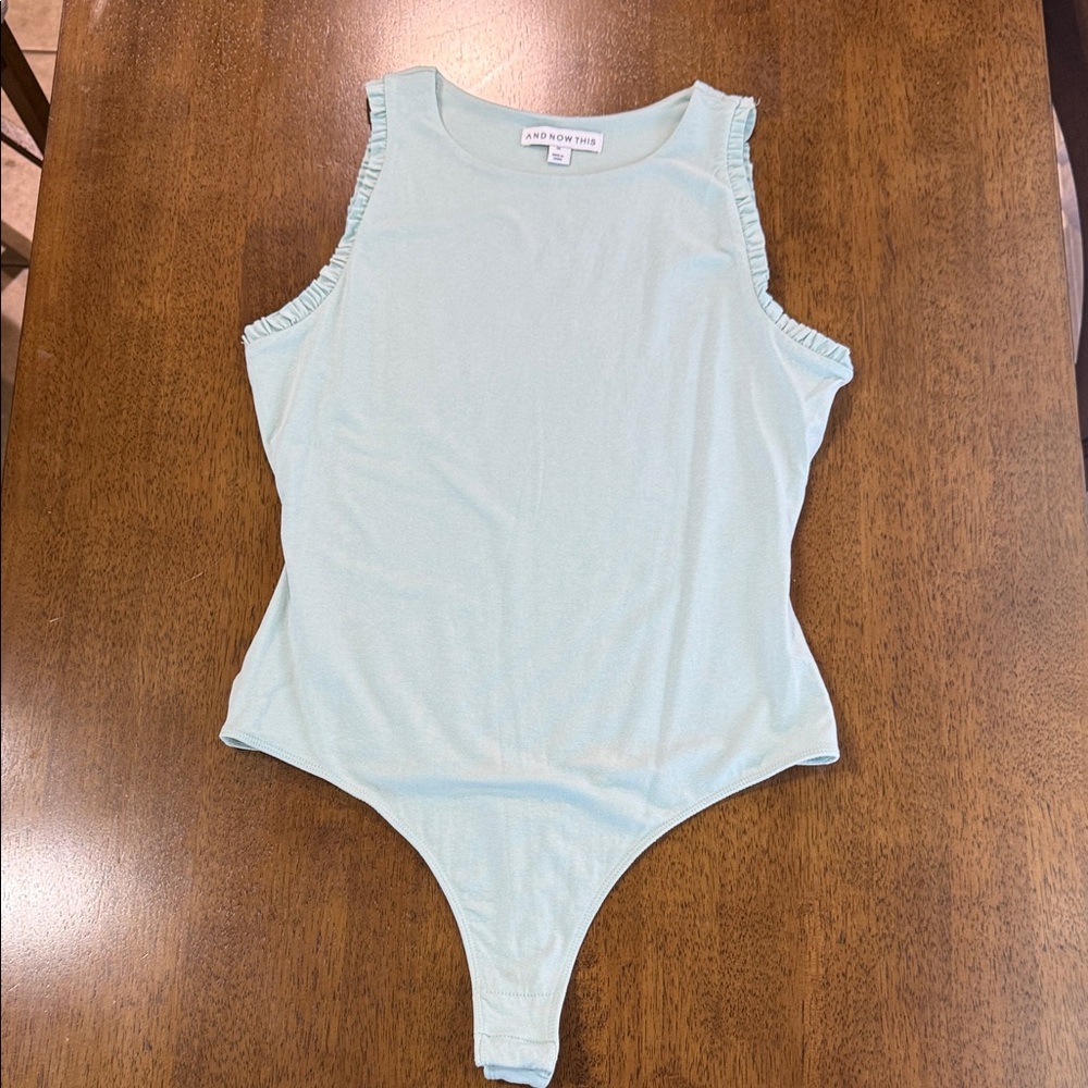 Light Blue Sleeveless Kids Bodysuit